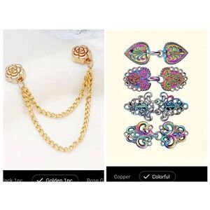 Vintage floral pattern brooch